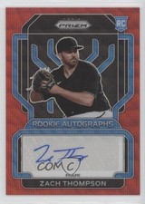 2022 Panini Prizm Rookie Auto Red Wave Prizm /75 Zach Thompson #RA-ZT Auto 0rz7