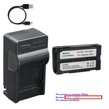 Kastar Battery AC &amp; USB-C Charger for JVC BN-V812U BN-V814U GR-DV9000 Series