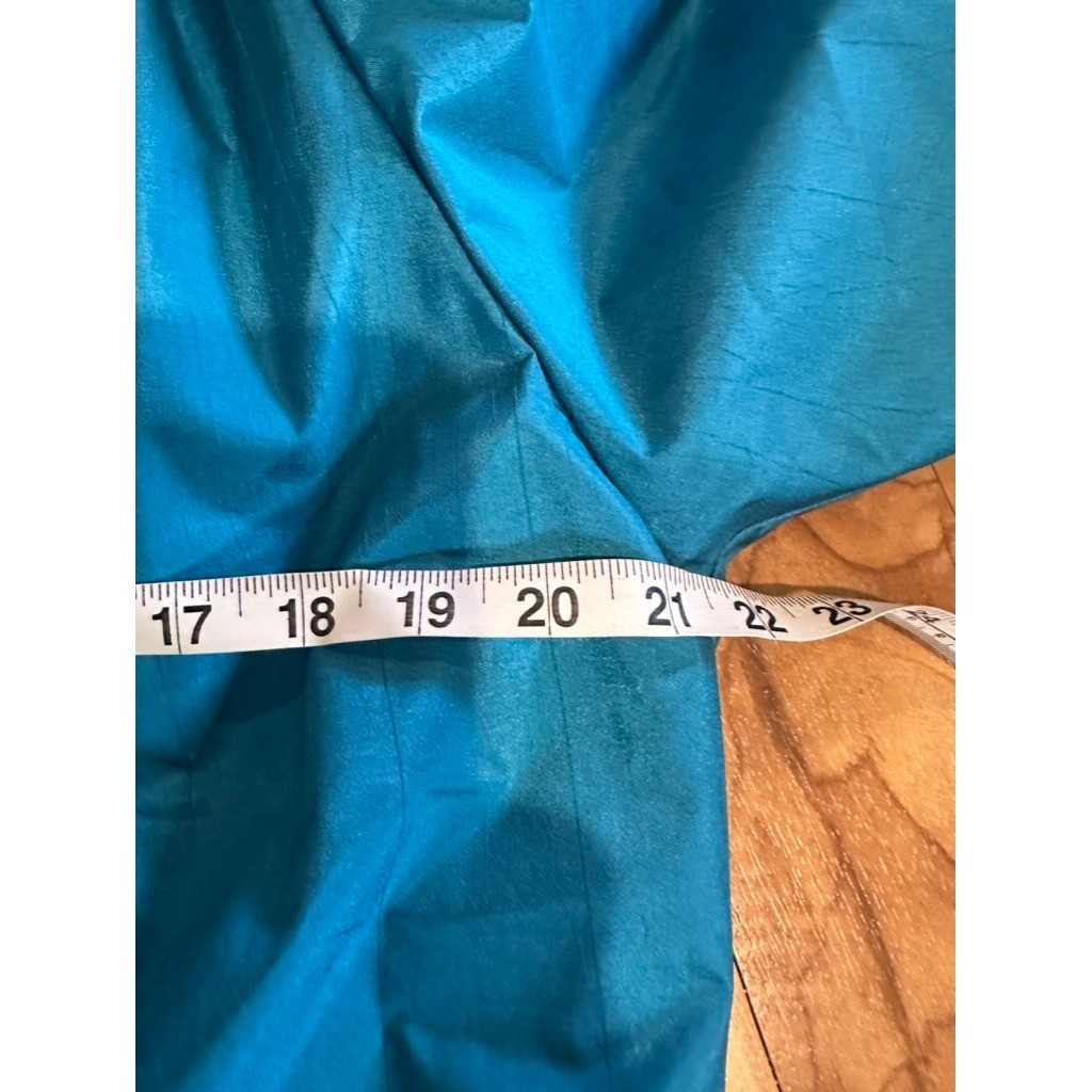 Vintage Ms Cambridge Teal Belted Trench Coat Size 16 Hong Kong image 7