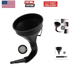 Flex Funnel - Wide Mouth Flexible Funnel with Handle, Automotive Funnels for ...