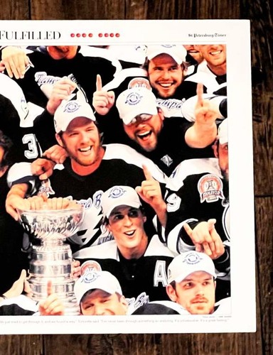 2003-04 Tampa Bay Lightning Stanley Cup Trophy Poster St Louis Lecavalier Torts - Picture 5 of 6