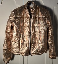 Sichel Size Small Gold Mettallic Look Girls Jacket