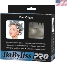 Versatile 10 Count Hair Clips for Rollers   Perfect for Dry and All Hair Types