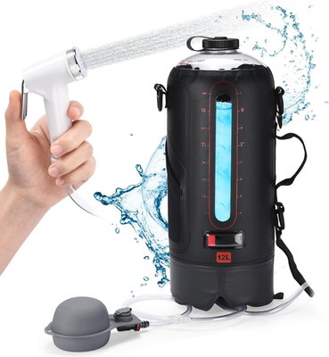 #ad Camping Shower Portable Camping Solar Shower Pump Shower Bag with Pressure Fo $50.97