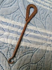 Vintage Antique Metal Shoe Button Hook Boot Hook Philadelphia 