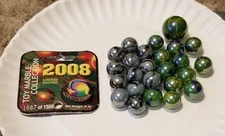 2008 Mega Marbles Vacor Rare Peacock And Electric Eel With TAG. Mixed Lot of 25