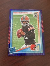 2025 Donruss Optic - Rated Rookie Shedeur Sanders #203 Purple Shock Prizm (RC)