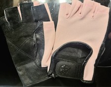 Trainingshandschuhe Kraftsport  Fitness Leder Neu Damen XL rosa Gorilla Sports