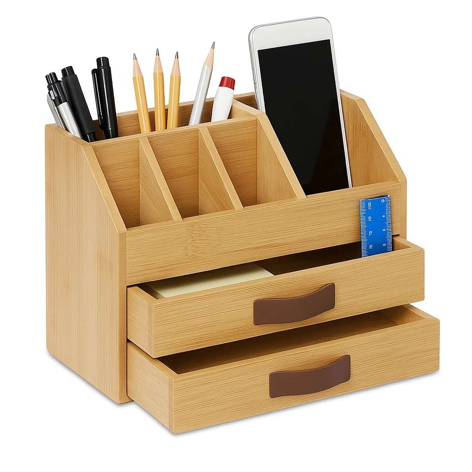 Organisateur de bureau, boîte à tiroirs, rangement, boîte à accessoires - Photo 1/2