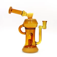 8 inch Hookah Glass Smoking Tobacco Waterpipes Recycler Bong & 14mm glass bowls