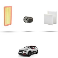 Hoffcar Set Service - 3 Filter FüR Citroen C3 III 1.2 Puretech 81Kw Von 2016