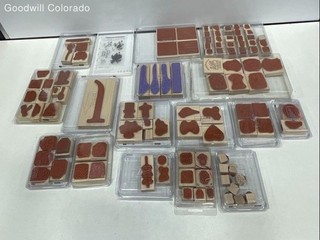 7.1 lb Large Lot of Assorted Rubber Stamps