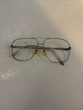 Vintage Alfa Romeo Eyeglass Frames 55-5502 Made Italy Aviator Metal Optical 145