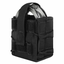 Double Handcuff Pouch MOLLE Tactical Holster – Open-Top Holder Fits ASP, Smith&W