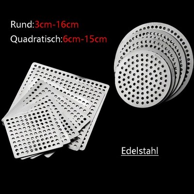 Quadrat / Runde Bodenabfluss Filter Aus Edelstahl Bodenablaufsieb Im Badezimmer