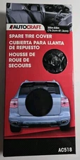 Autocraft Spare Tire Cover AC518 30-32 Inch Black - Water Resistant