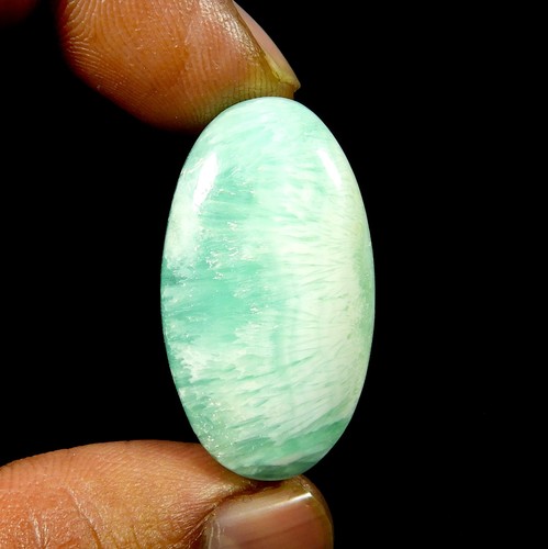 Cabochon Ovale En Azurite Naturelle 54.55 Carats - Pierre Bleue Indienne, Qualité Exceptionnelle