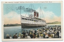 Steamer Cayuga Queenstown Toronto To Niagara Falls Route c1930 Postcard