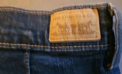 Levis 512 Jeans Womens 16M Bootcut Perfectly Slimming Med Frayed Hems