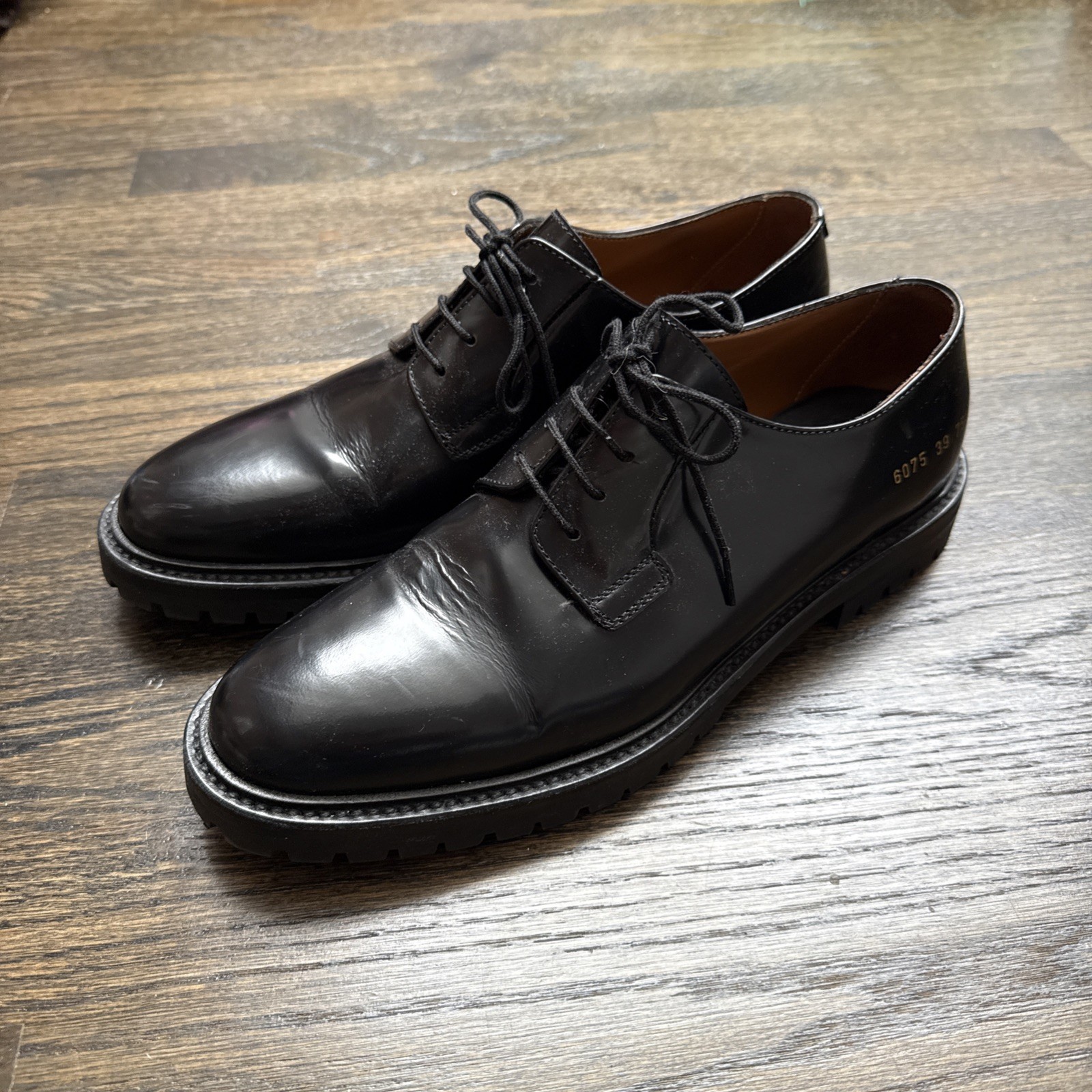 SAOLA Common Projects Derby in pelle nera US 6 EU 39