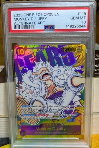 Gear 5 Nika Monkey D. Luffy OP05-119 SEC Parallel PSA10