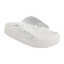 Women's Juicy by Juicy Couture Platform Slide Sandals - White - 5 - NIB