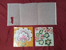 KIT MEZZO PUNTO TELA RICAMO + 2 SCHEMI