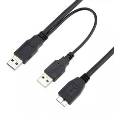 50cm USB 3.0 Y Power Data Cable Cord Lead for Seagate External Hard Drive Disk
