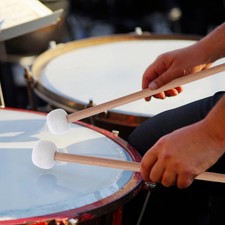 Drum Mallet Filz Schlagzeughammer Zubehör Timpani Snare Percussion