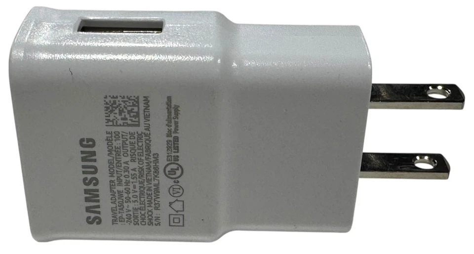 ✅ Cargador de pared/adaptador de viaje USB Samsung (5V/1.55A) OEM Samsung (5V/1.55A) 1 pieza ✅ Foto 4 de 4