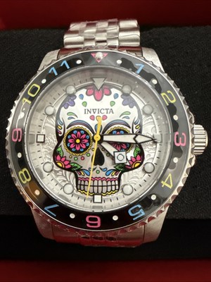 Invicta Men\'s 40mm Pro Diver Dia De Los Muertos Men\'s MOP Skull Dial Watch Invicta Men main image 2