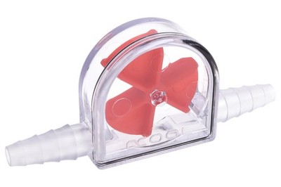 Alphacool Eisfluegel Durchflussanzeiger Rot 6-11mm - Plexi