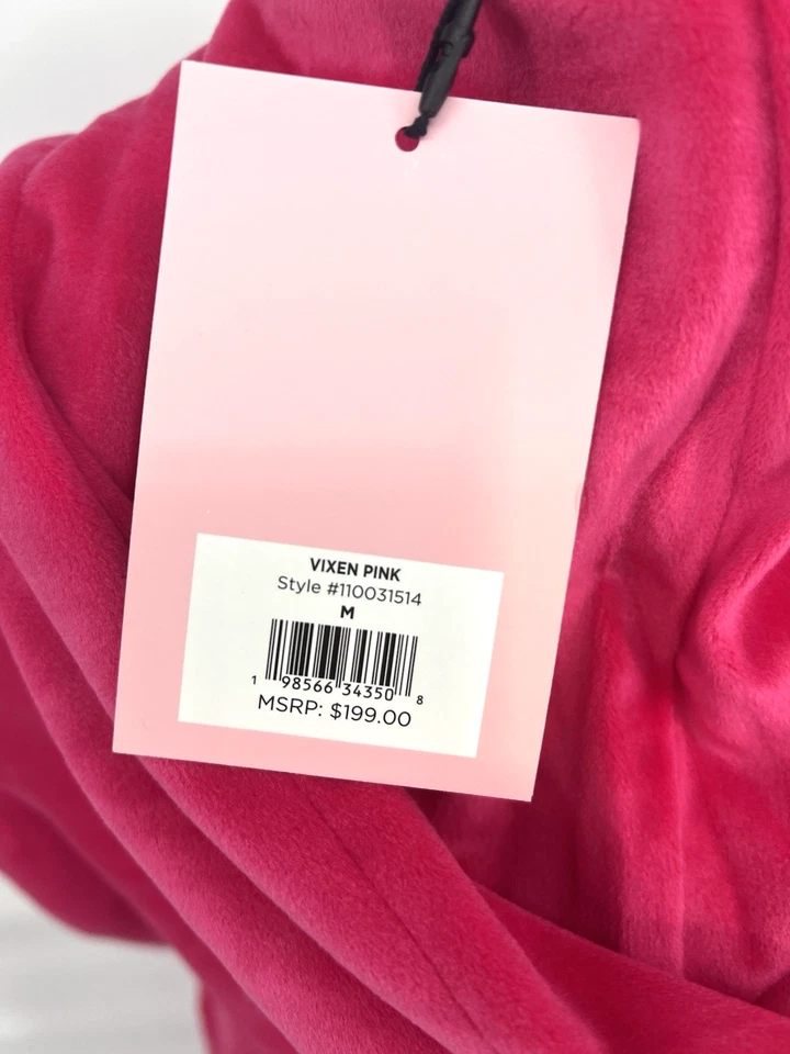 Conjunto de chándal de terciopelo rosa Juicy Couture Vixen nuevo con etiquetas $199 para mujer M Foto 3 de 4