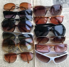 VTG Sunglasses Men Women 80s-90s Glass Lens Oval Soviet Italy Germany You Pick