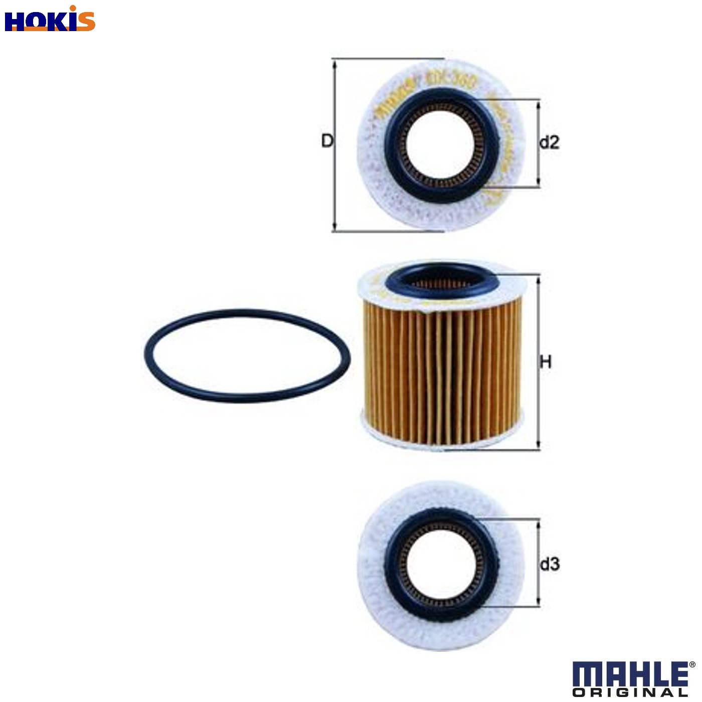 Oil Filter Mahle for Seat Cordoba Ibiza Skoda Fabia Roomster OX360D - Image 32