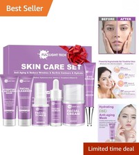 Travel-Friendly 6-Piece Hydrating Skincare Kit for Women Teens - Gift-Ready