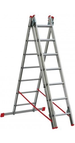 Scala Triplice Allungabile Alluminio h3,44mt Promo Step - Sicurezza Casa