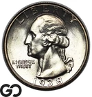 1938 Washington Quarter, Premium Quality Superb Gem BU++ Blazer!