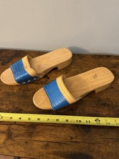 Vintage Ladies Wooden Soled Sandals