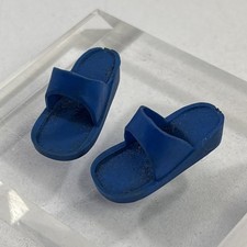 Vintage Pedigree Sindy Shoes Blue Sandals Slip Ons