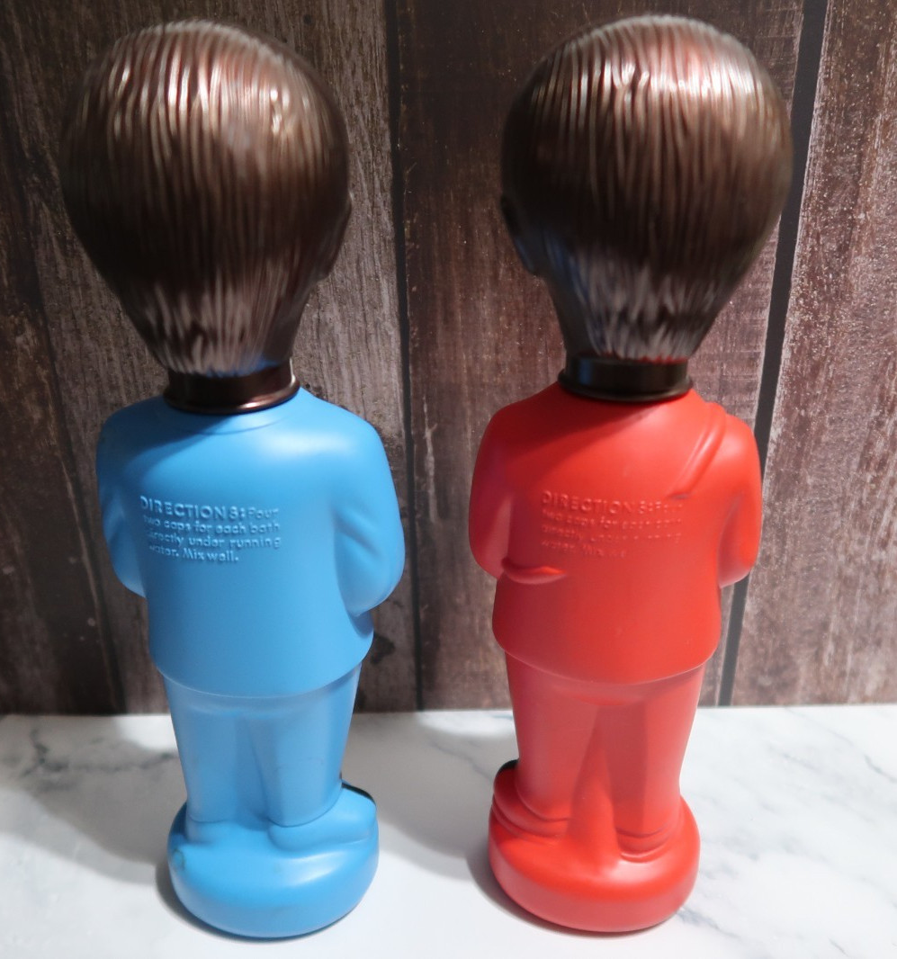 Paul McCartney Ringo Starr The Beatles 1965 Colgate Soaky Bubble Bath Bottles