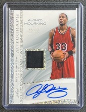 ALONZO MOURNING 2025 LEAF IN THE GAME USED #IGA-AM1 JERSEY AUTO GLITTER HOLO /15