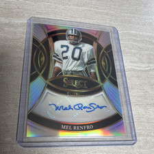 Mel Renfro 2025 Panini Select Signatures Silver Prizm #SP-MRO Cowboys auto