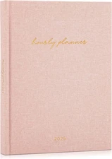 Beautiful 2025 Appointment Book Planner - Sturdy Linen Daily Planner & Weekly Ca