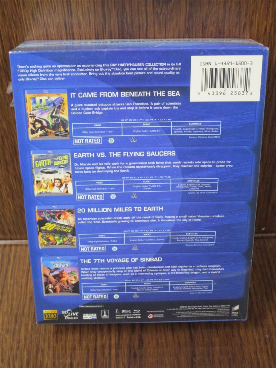 BLU-RAY Ray Harryhausen Collection The 7th Voyage Sinbad NEW