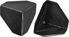 Corner Protector PP Plastic 3" X 3" X 3" for Carton, Boxes Packaging Black Pack