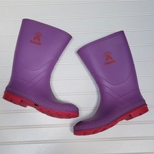 Kamik Youth Stomp Rain Boots Size 4 Big Kids Purple Pink