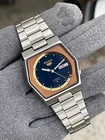 Vintage Seiko 5 Automatic 6309-6100 "Hexagon" TV Case Men's Watch - Blue Dial