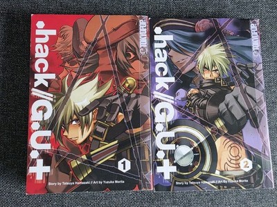 .hack G.U.+ Volumes 1 & 2 by Tatsuya Hamazaki English Manga Paperback Books 2008
