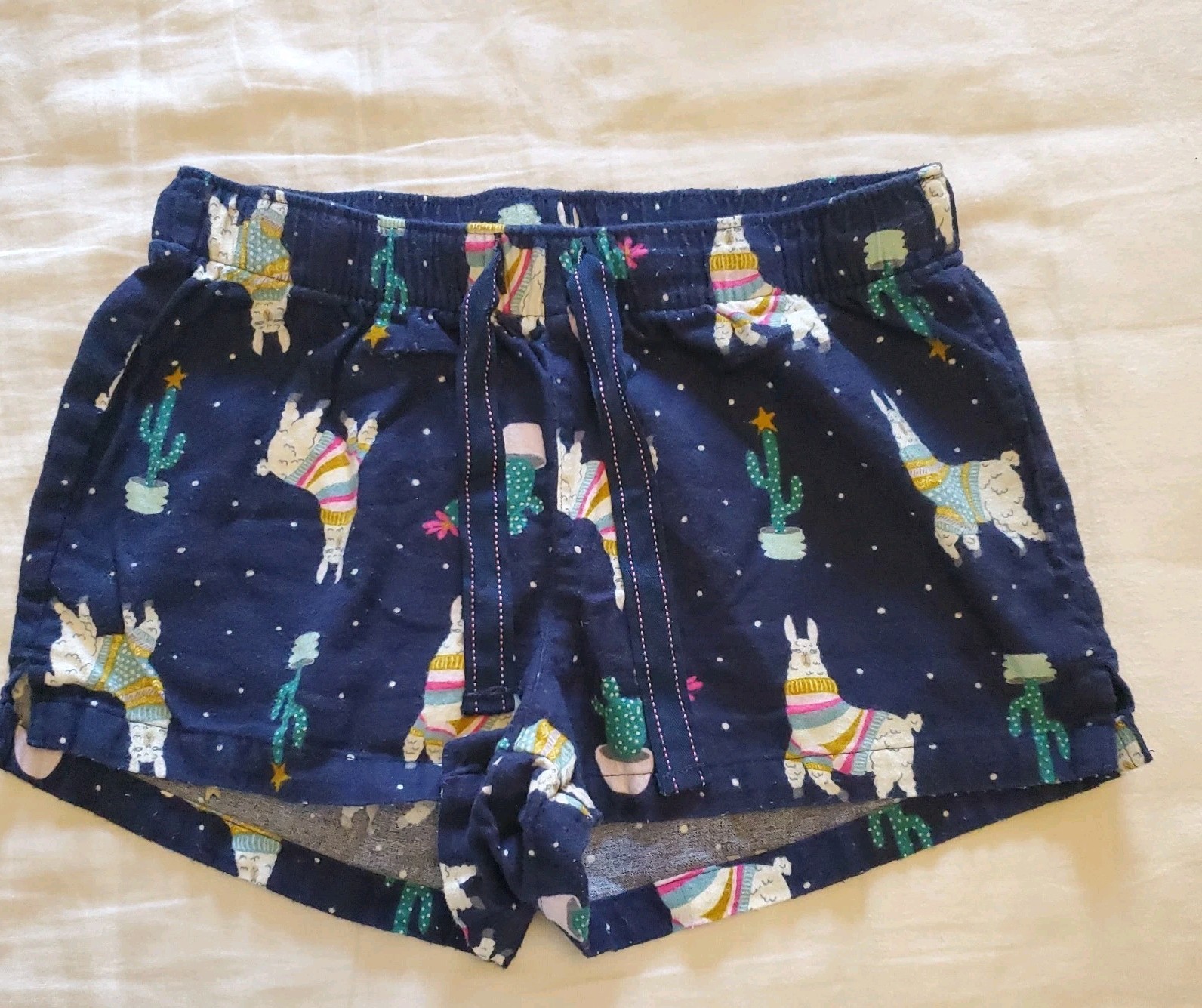 Old Navy Women’s Size S Flannel Boxer Pajama Shorts Llama in Sweaters & Cactus
